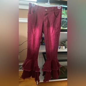 Like new flare jeans for girls. Size 14 (fits more like girls size 12).